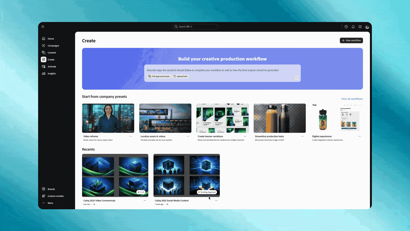 Agents parsing creative briefs to populate hero assets